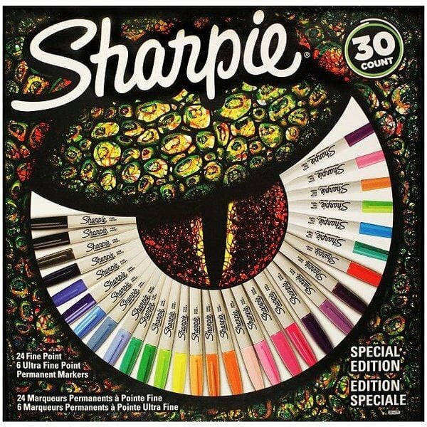 Sharpie Fine Permanent Markör 30'lu Karışık Kutu Kertenkele