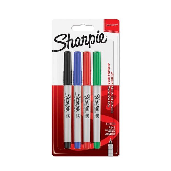 Sharpie Ultra Fine Süper ince uç 4'lü Standard renk