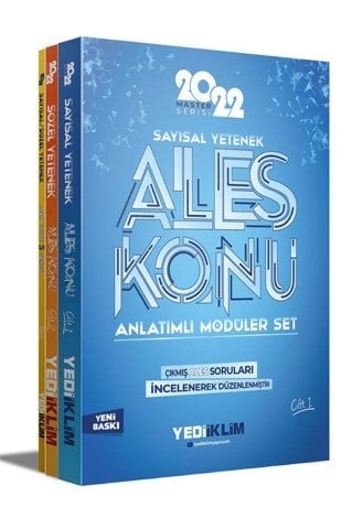 Yediiklim Yayınları 2022 Master Serisi Ales Konu Anlatımlı Modüler Set