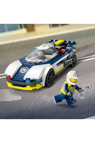 ® City Polis Arabası ve Spor Araba Takibi 60415 -  Yaratıcı Oyuncak Yapım Seti (213 Parça)