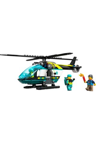 ® City Acil Kurtarma Helikopteri 60405 -  Yaratıcı Oyuncak Yapım Seti (226 Parça)