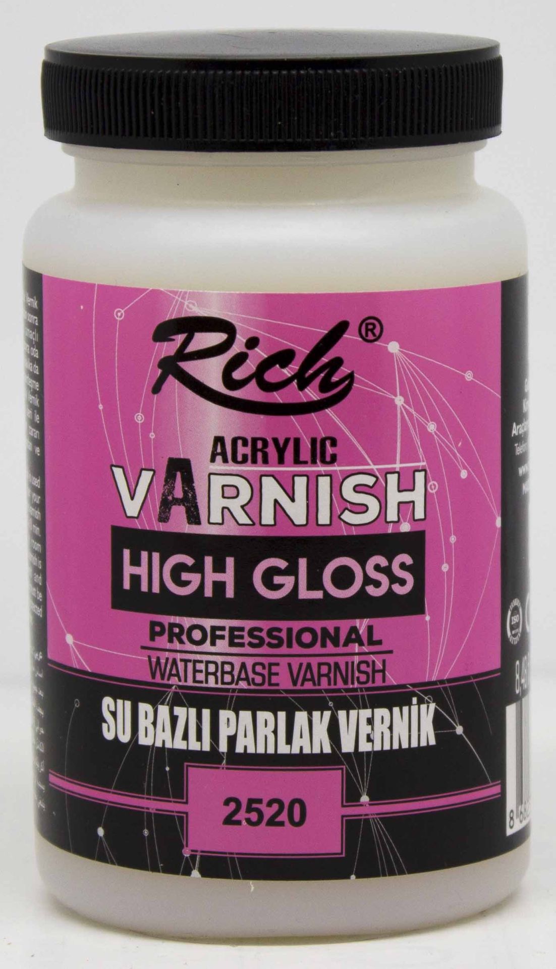 Rich HIGH GLOSS SU BAZLI PARLAK VERNİK 250 CC