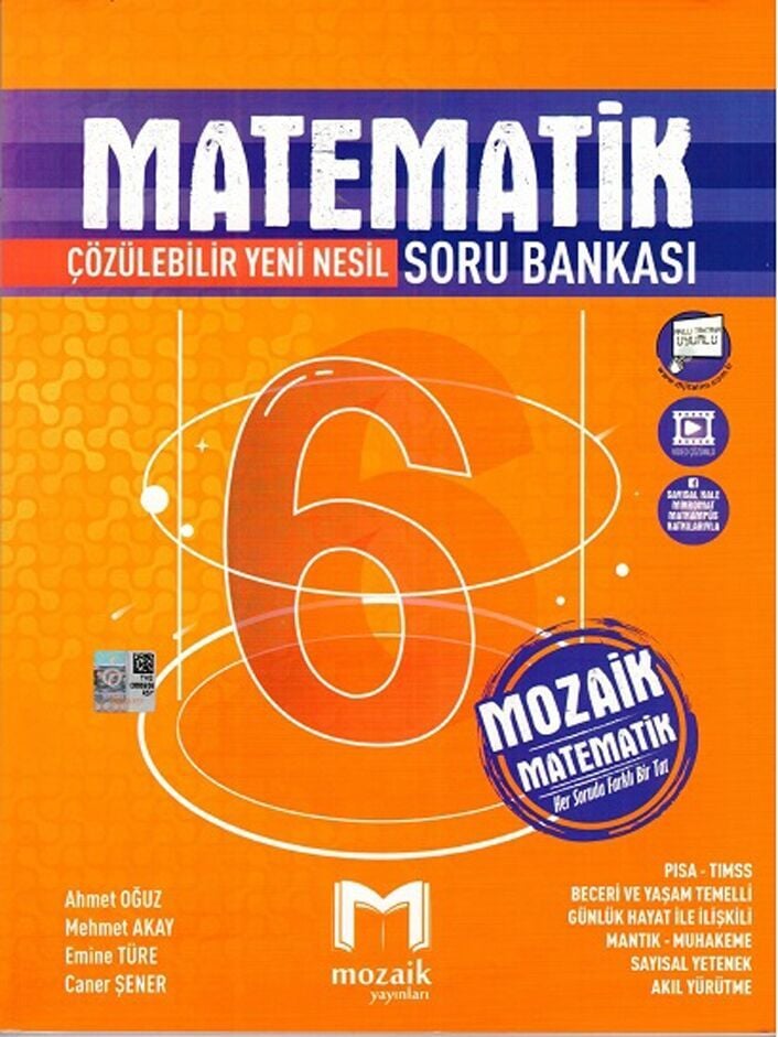 Mozaik Yayınları 6. Sınıf Matematik Soru Bankası