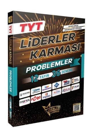 Liderler Karması 2024 Model 12 Farklı Yayınevinden 36 TYT Problemler Deneme Seti