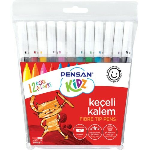 Pensan Kıdz Keçeli Kalem 12’Li Kutu