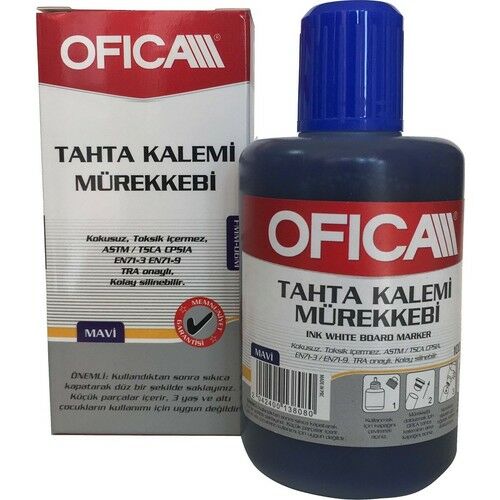 Ofica Tahta Kalemi Mürekkebi 100 ml. Mavi FMM-06M