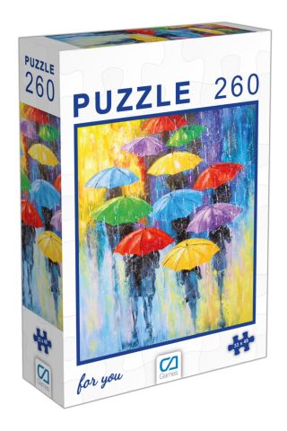 Şemsiyeler 260 Parça Kutulu Puzzle
