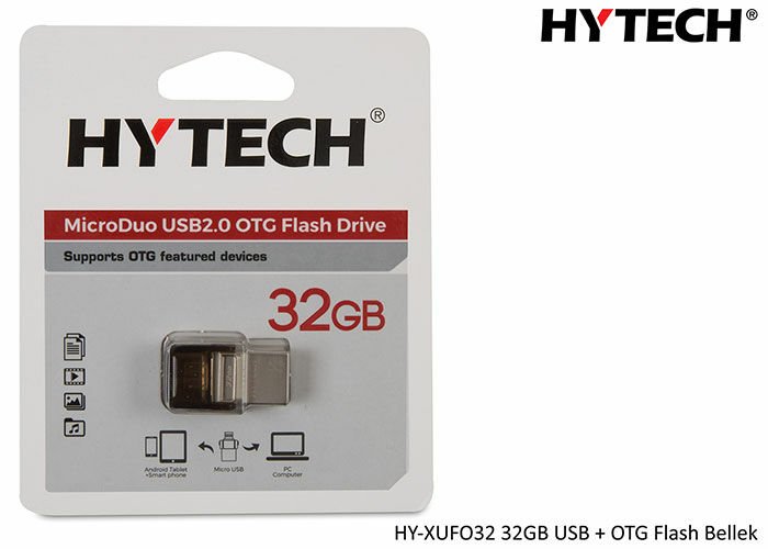 HYTECH HY-XUFO32 32GB USB + MICRO OTG Flash Bellek Flash Bellek