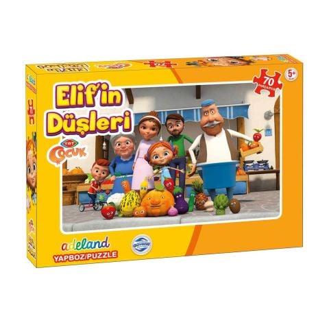 Adeland Elif'in Düşleri Puzzle 70 parça Kutulu 12682