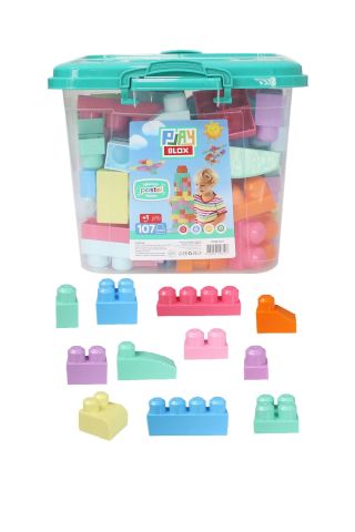 Play Blox Yapı Oyuncakları 3127 Pastel Renkler Mega Blok Seti 107 Parça Kovalı