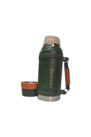 Shotay Vacuum Bottle 1,6 Lt Vakum Termos ST-8216 Yeşil Kırmızı