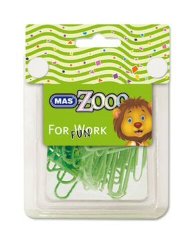 Mas Zooo - Şeffaf Dörtgen Kutu Plastik Kaplı Ataş-No:3 - Yeşil