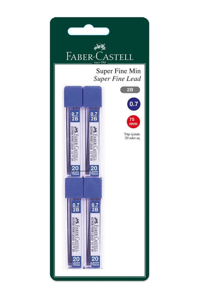 Faber-Castell Süper Fi̇ne Mi̇n 0.7mm 2b 4'lü Uç Seti̇