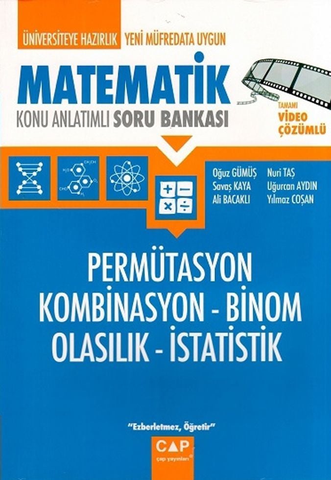 Çap Matematik Permütasyon Kombinasyon Binom Olasılık İstatistik