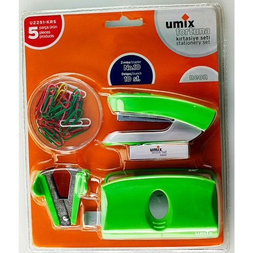 Umix 5'li Set Yeşil Neon Renk