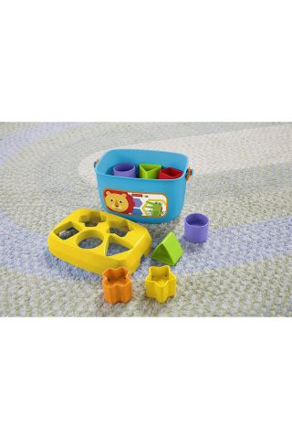 Fisher-Price Renkli Bloklar - Kova ve 10 Adet Blok Yerleştirme Oyunu FFC84