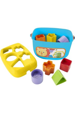 Fisher-Price Renkli Bloklar - Kova ve 10 Adet Blok Yerleştirme Oyunu FFC84