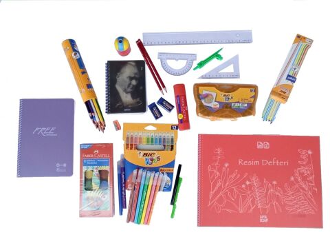 Faber-Castell & Bic Okul Malzemeleri Kırtasiye Seti