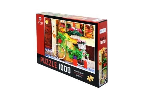 Adam Games Bisiklet Ve Çiçekler 1000 Parça Puzzle