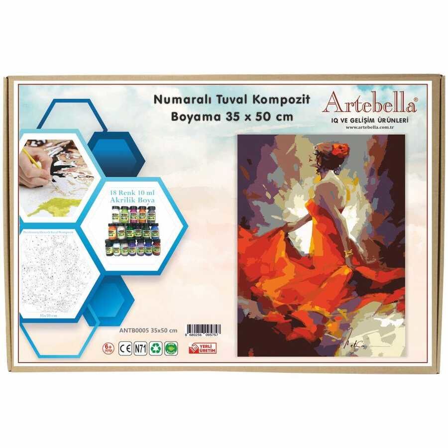 Artebella 35x50 Numaralı Kompozit Tuval Boyama Dansçı