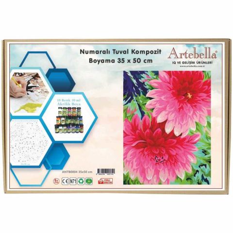 Artebella 35x50 Numaralı Kompozit Tuval Boyama Çiçek