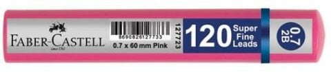 Faber-Castell Gri̇p Mi̇n 0.7 2b 60mm 120'li̇ Uç Pembe Tüp