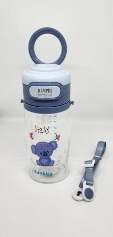 Taros Quokka 450ml Mavi Pipetli Askılı Matara