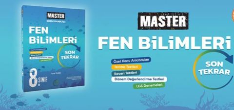 Okyanus Yayınları 8.sınıf Master Fen Bilimleri Son Tekrar Soru Bankası