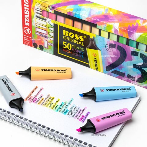Stabilo Boss Original 50. Yıl Özel Seri 23 Renk İşaretleme Kalemi Seti 5936