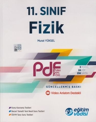 Eğitim Vadisi 11. Sınıf Fizik Güncel PDF Planlı Ders Föyü