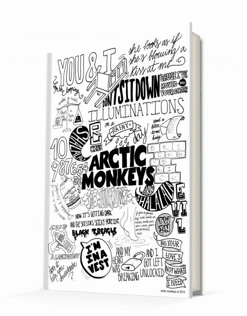 Deffter Music Of The Word Artic Monkeys 96 Yaprak Çizgili Sert Kapak Defter