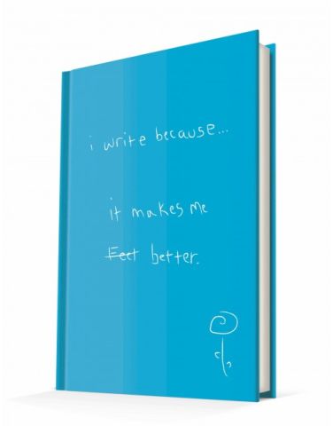 Deffter I write Because İt Makes Me Better 96 Yaprak Çizgili Sert Kapak Defter