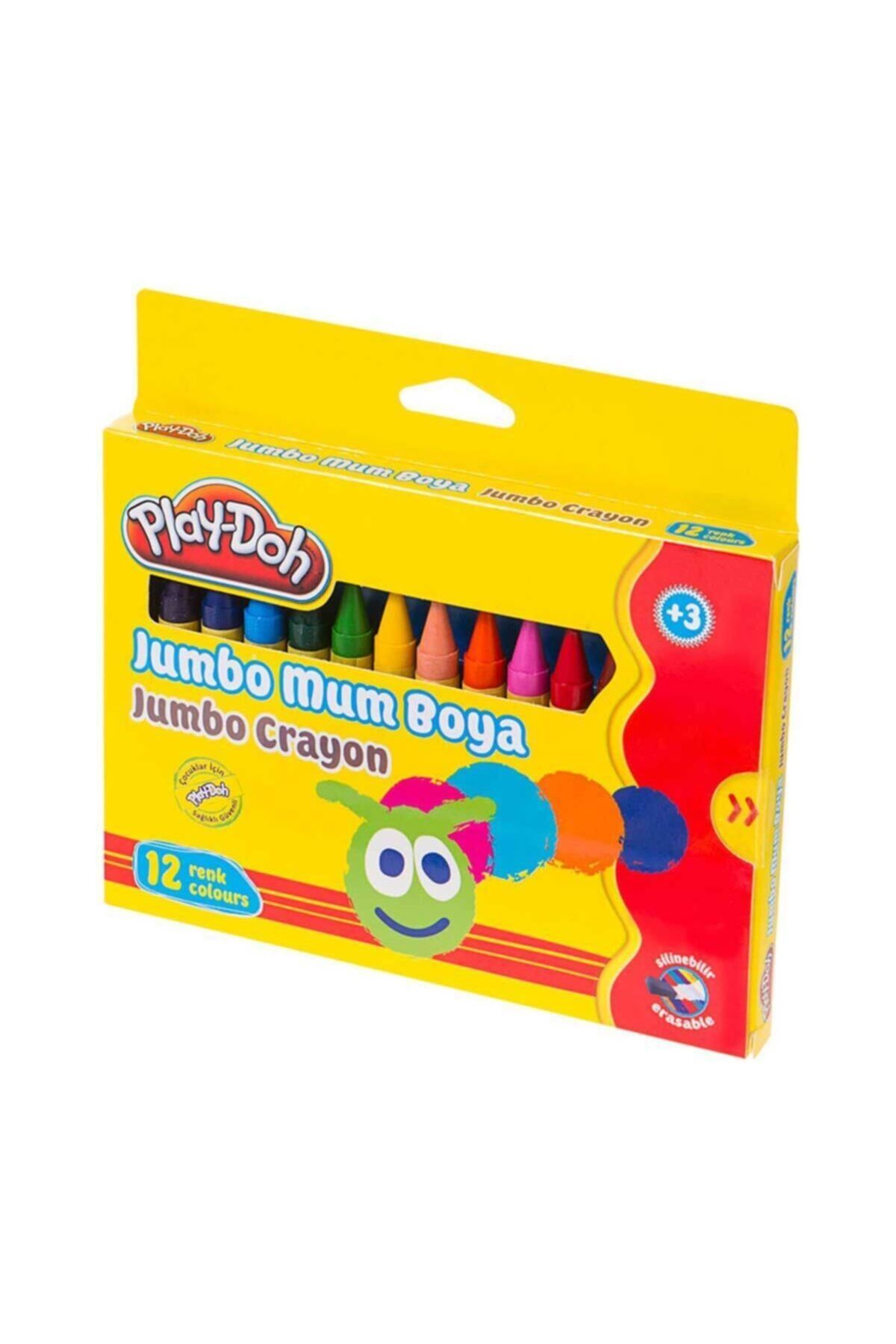 Play-Doh 12 Renk Jumbo Crayon Karton Kutu 11mm
