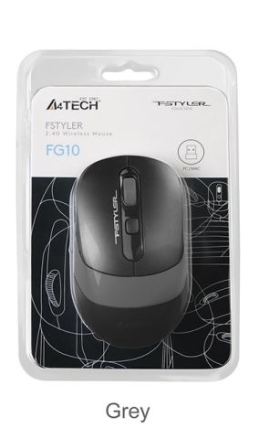 A4 Tech Fg10 2000 Dpı Nano Kablosuz Optik Mouse Gri