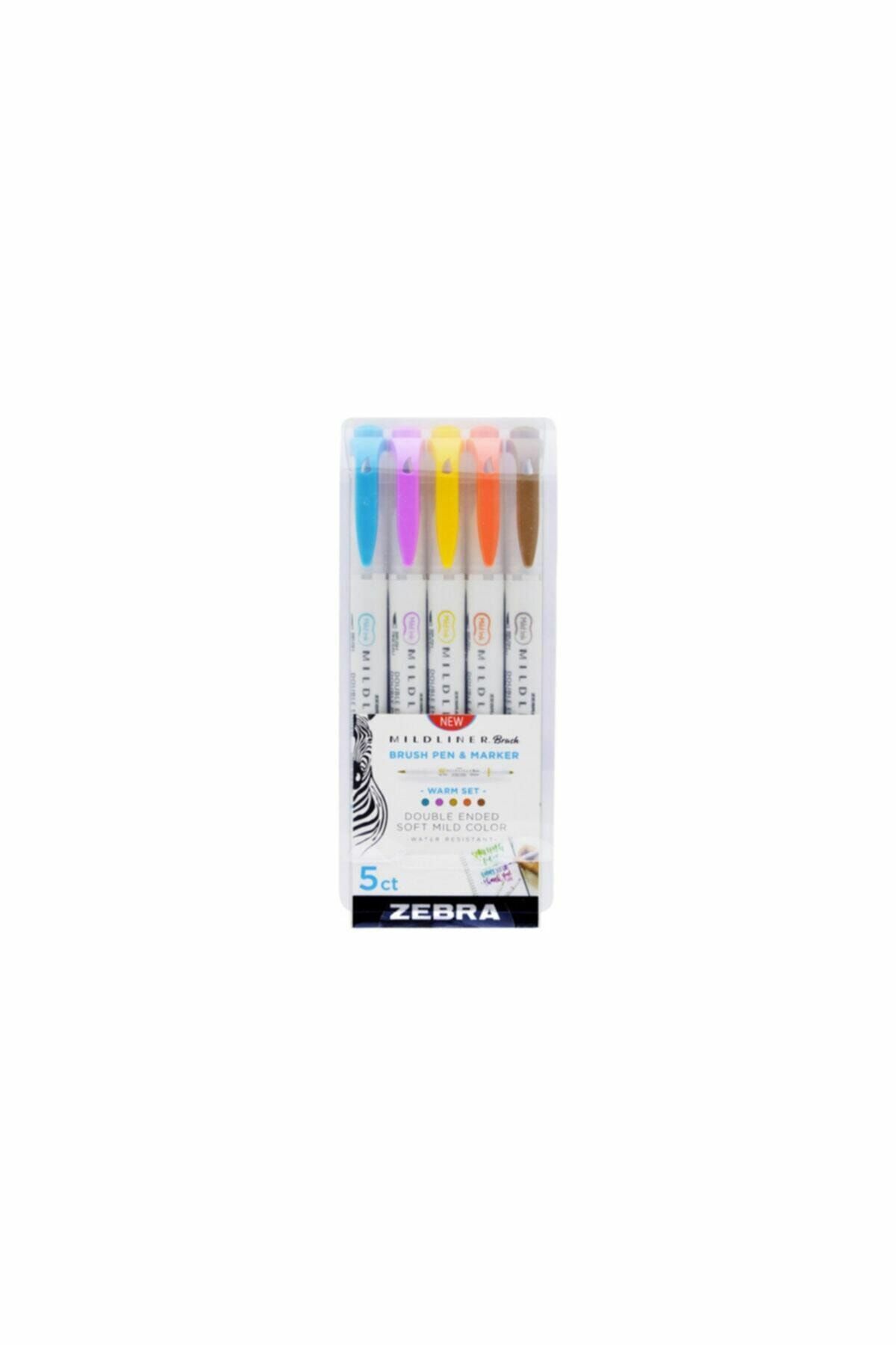 Zebra Mildliner Brush Pen Kalem Seti 5'li Wft8-5c-Rc