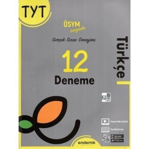 Endemik Yayınları TYT Türkçe 12'li Deneme Sınavı Endemik Yayınları