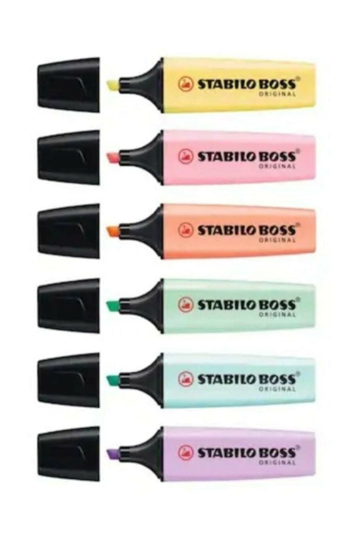Boss Original Fosforlu İşaretleme Kalemi 6 Renk Set
