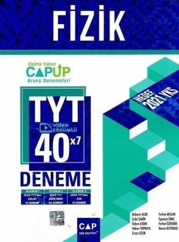 Çap Yayınları 2021 YKS TYT Fizik 40x7 UP Deneme Video Çözümlü