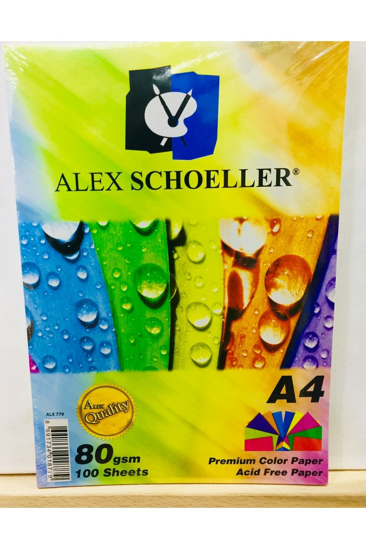 Schoeller Renkli Fotokopi Kağıdı A4 Karışık 10 Renk 100'lü Paket