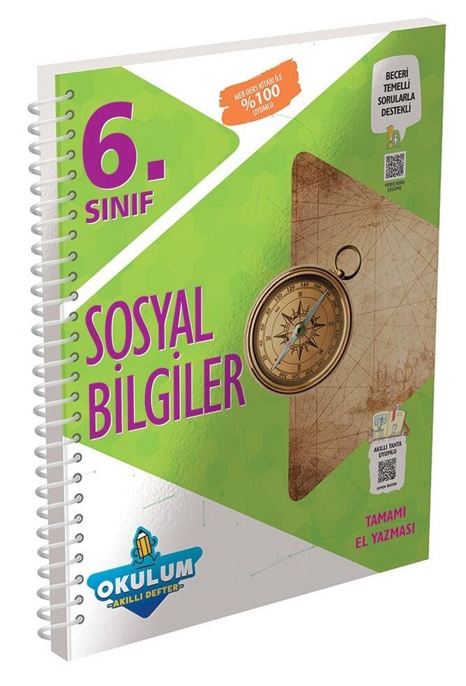 Murat Yayınları 6. Sınıf Sosyal Bilgiler Okulum Akıllı Defter