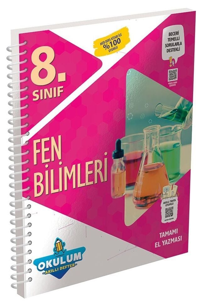 Murat Yayınları 8. Sınıf Fen Bilimleri Okulum Akıllı Defter