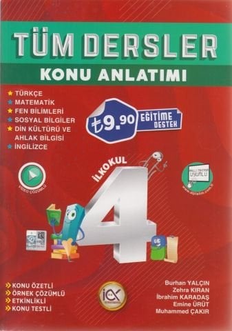 İlk Önce Yayıncılık 4. Sınıf Tüm Dersler Konu Anlatımı