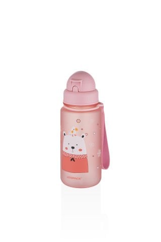 Uzspace 3024 400ml Açık Pembe Desenli Yeni Seri Su Matarası