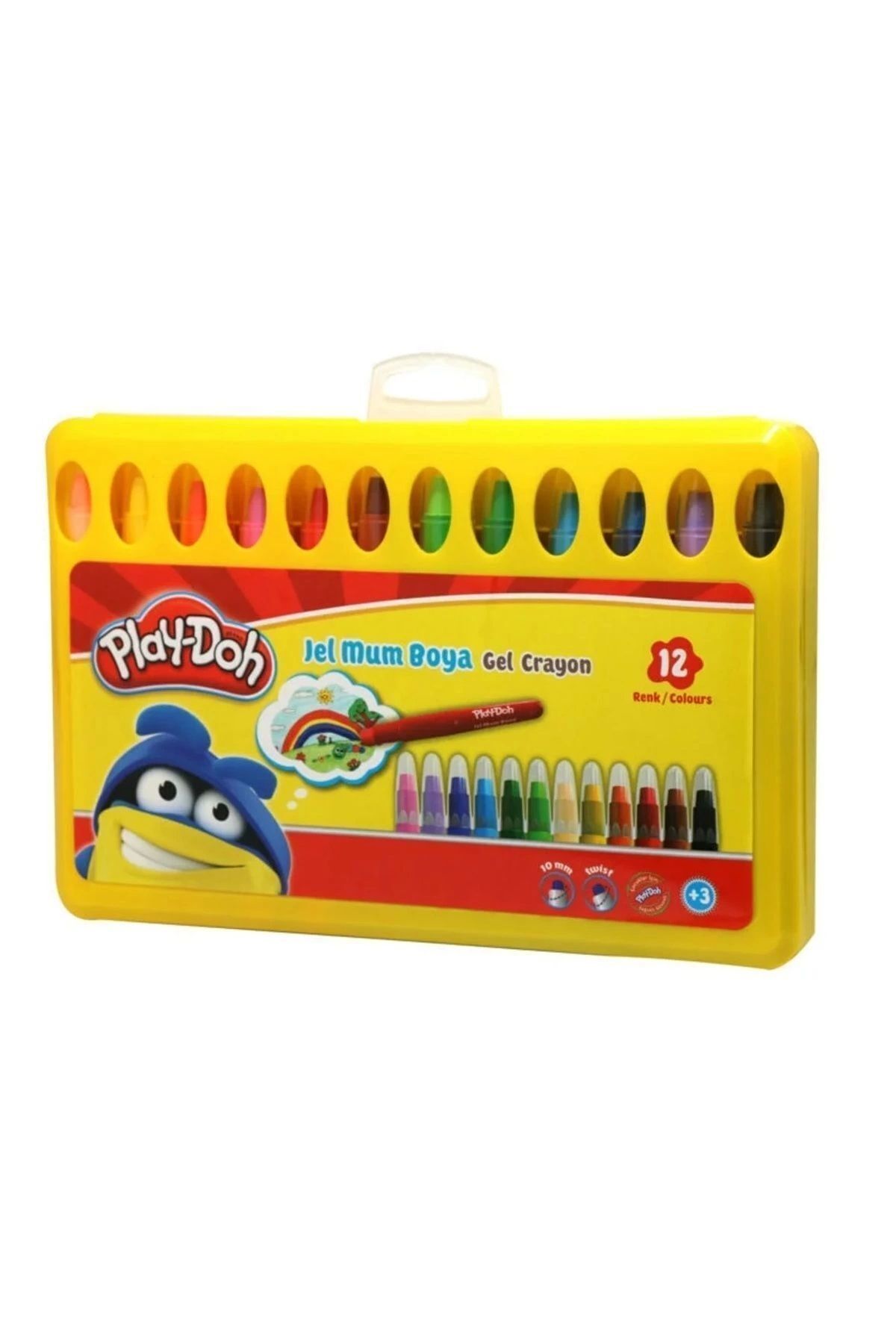 Play-doh 12 Renk Jel Crayon Mum Boya Cr014