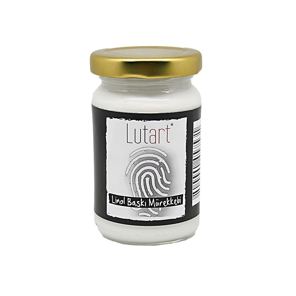 Lutart  Linol Baskı Mürekkebi Beyaz 100Ml