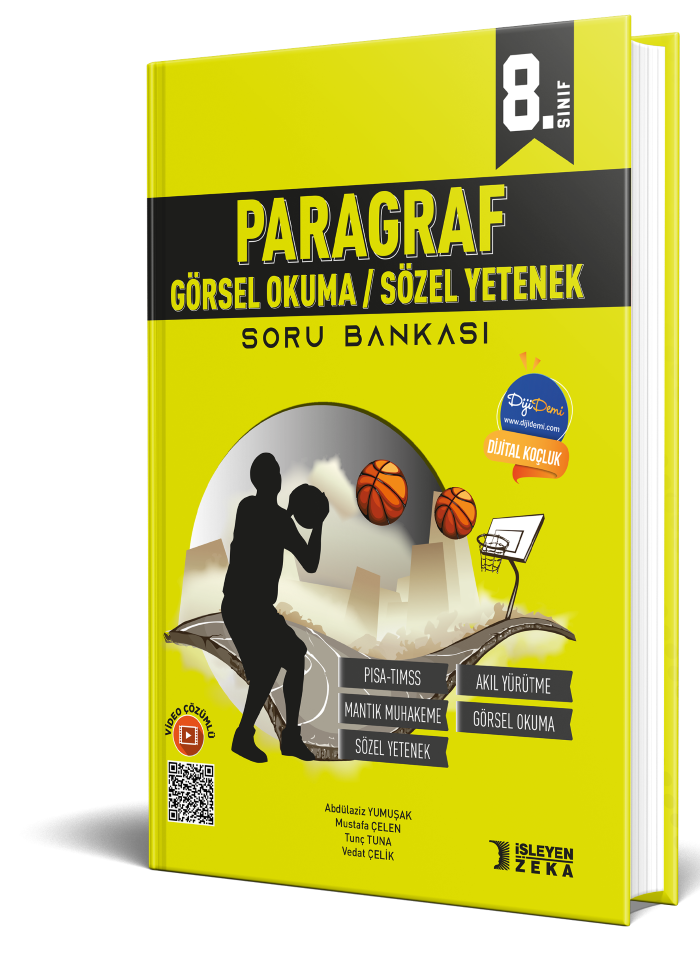 İşleyen Zeka Yayınları Işleyen Zeka 8. Sınıf Paragraf Görsel Okuma Sözel Yetenek Soru Bankası