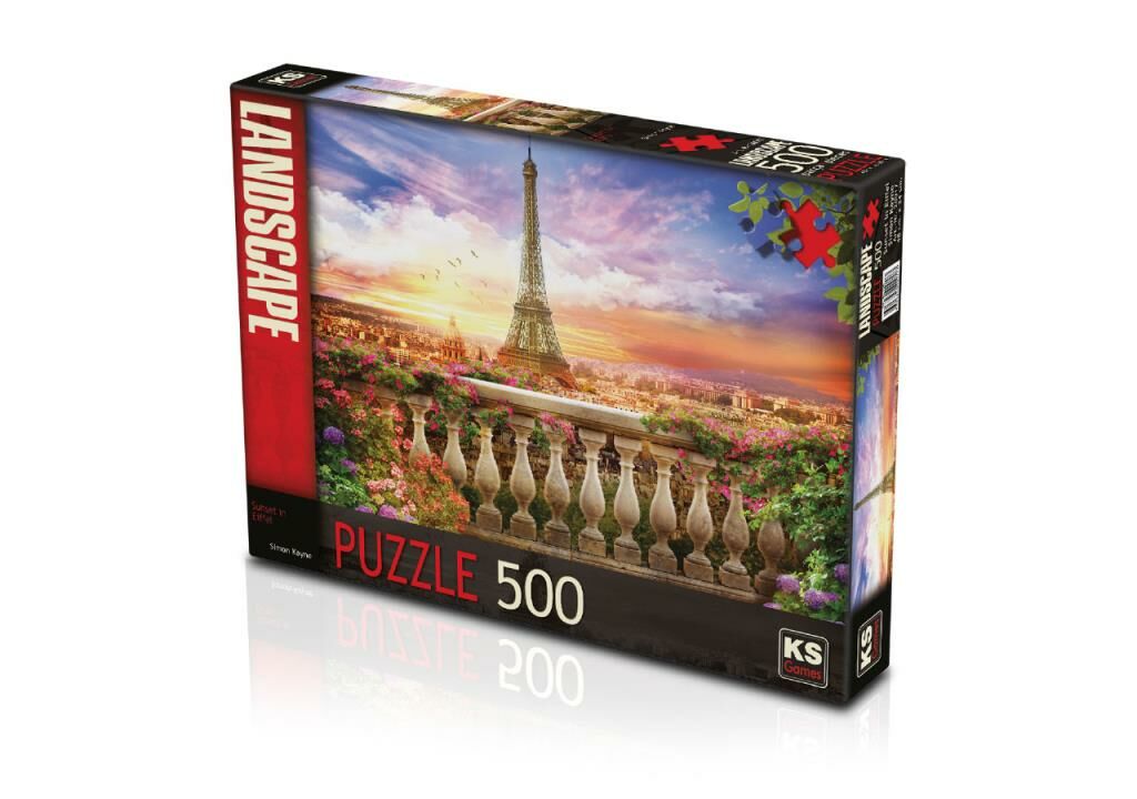 KS Games Sunset İn Eiffel 500 Parça Puzzle 20017