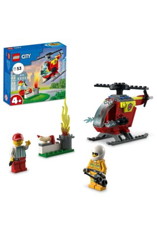 ® City İtfaiye Helikopteri 60318 Yapım Seti (53 Parça)