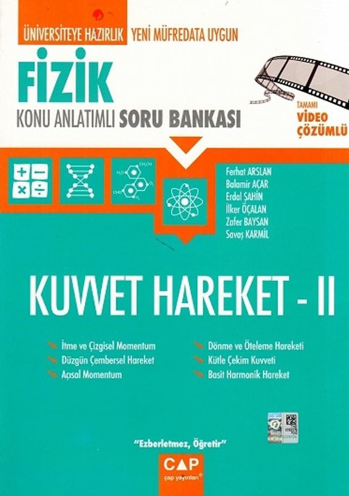 Çap Fizik Kuvvet Hareket 2 Konu Anlatımlı Soru Bankası