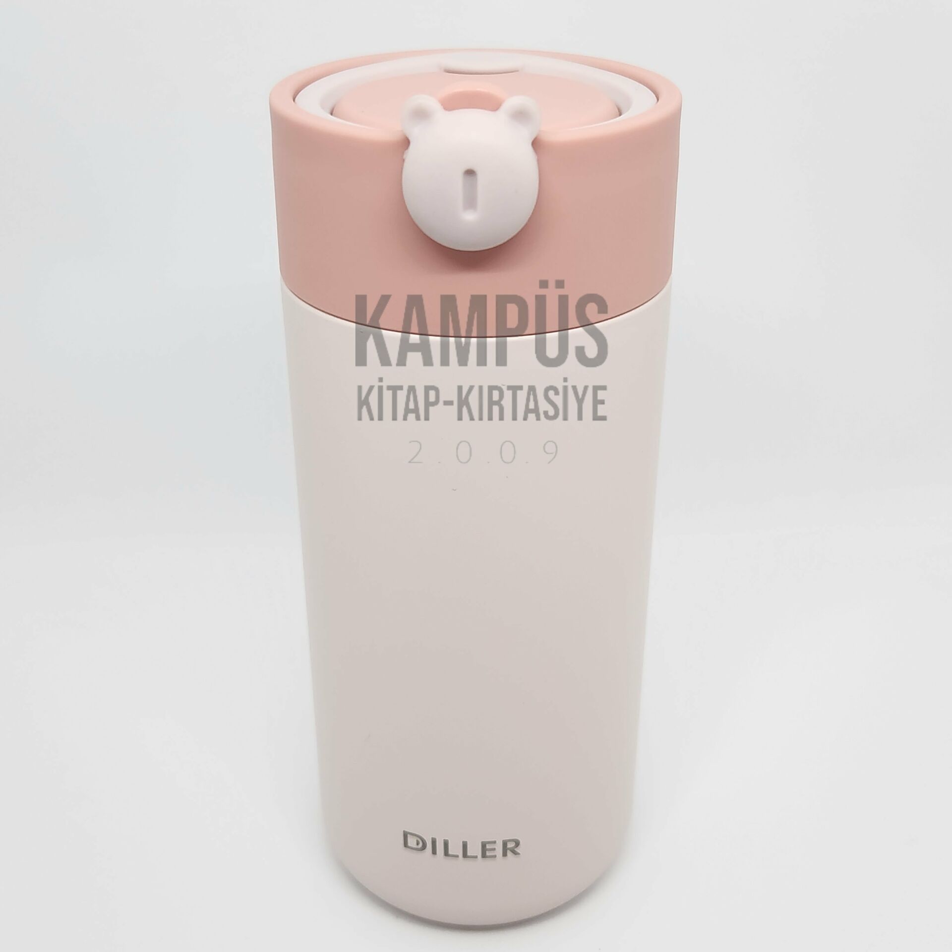 Diller 8992 420ml Pembe Süzgeçli Silikon Taşıma Kulplu Yeni Seri Çelik Termos